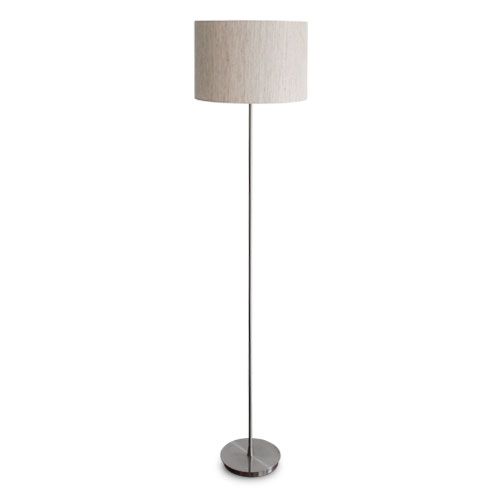 floor lamp with silver shade