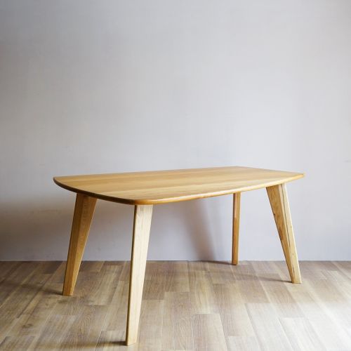 変形ダイニングテーブル [ オーク ] (6529) マルミヤのダイニングテーブル おしゃれな家具通販・インテリアショップ リグナ