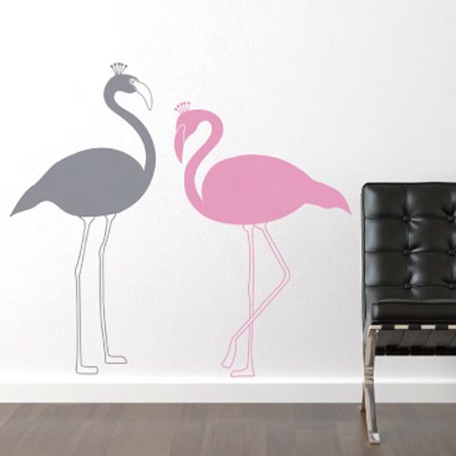 フラミンゴ ウォールステッカー Flamingo Wall Sticker 7997 塗り壁材 壁紙 おしゃれな家具通販 インテリアショップ リグナ
