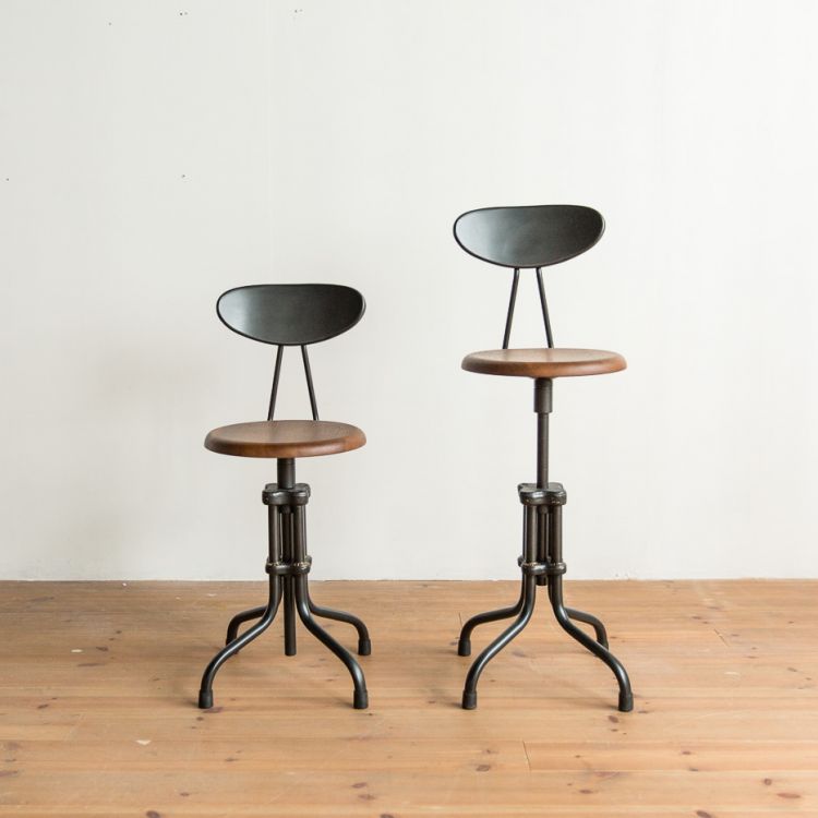 ガレットスツール 背もたれ付き 展示現品 2脚セット Galette Stool With Backrest クラッシュプロジェクトのチェア おしゃれな家具通販 インテリアショップ リグナ