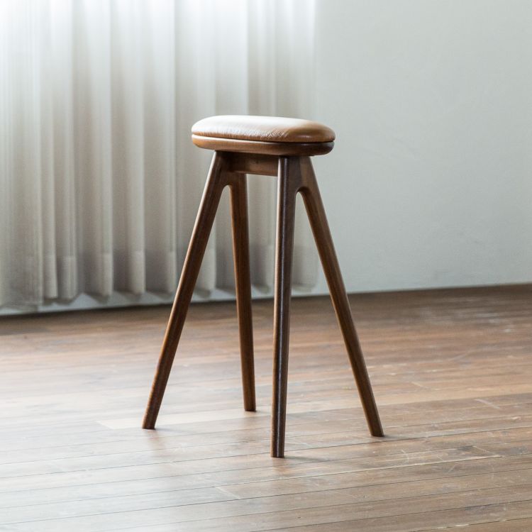 コッペ ハイスツール [ ウォールナット ] COUPE HIGH STOOL(19367