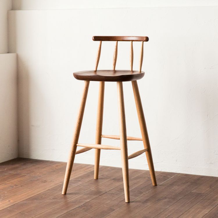 リアル カウンターチェア ウォールナット レッドオーク Real Counter Chair ナガノインテリアのチェア おしゃれな家具通販 インテリアショップ リグナ