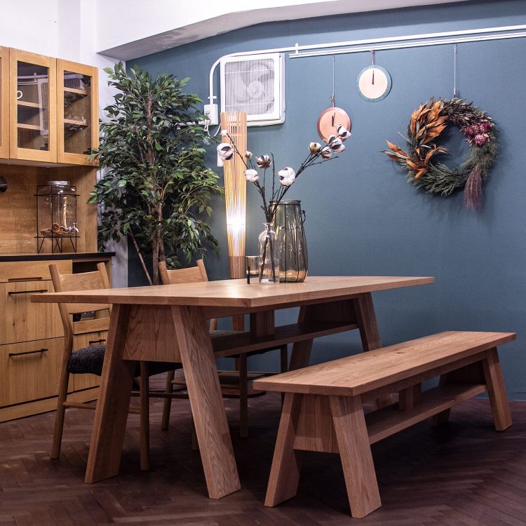 ソリド ダイニングテーブル ベンチセット アウトレット Solido Dining Table Bench Set ヒラシマのダイニングテーブル おしゃれな家具通販 インテリアショップ リグナ